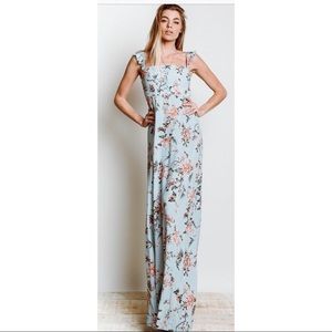 FLYNN SKYE Bardot maxi XS in blue my mind